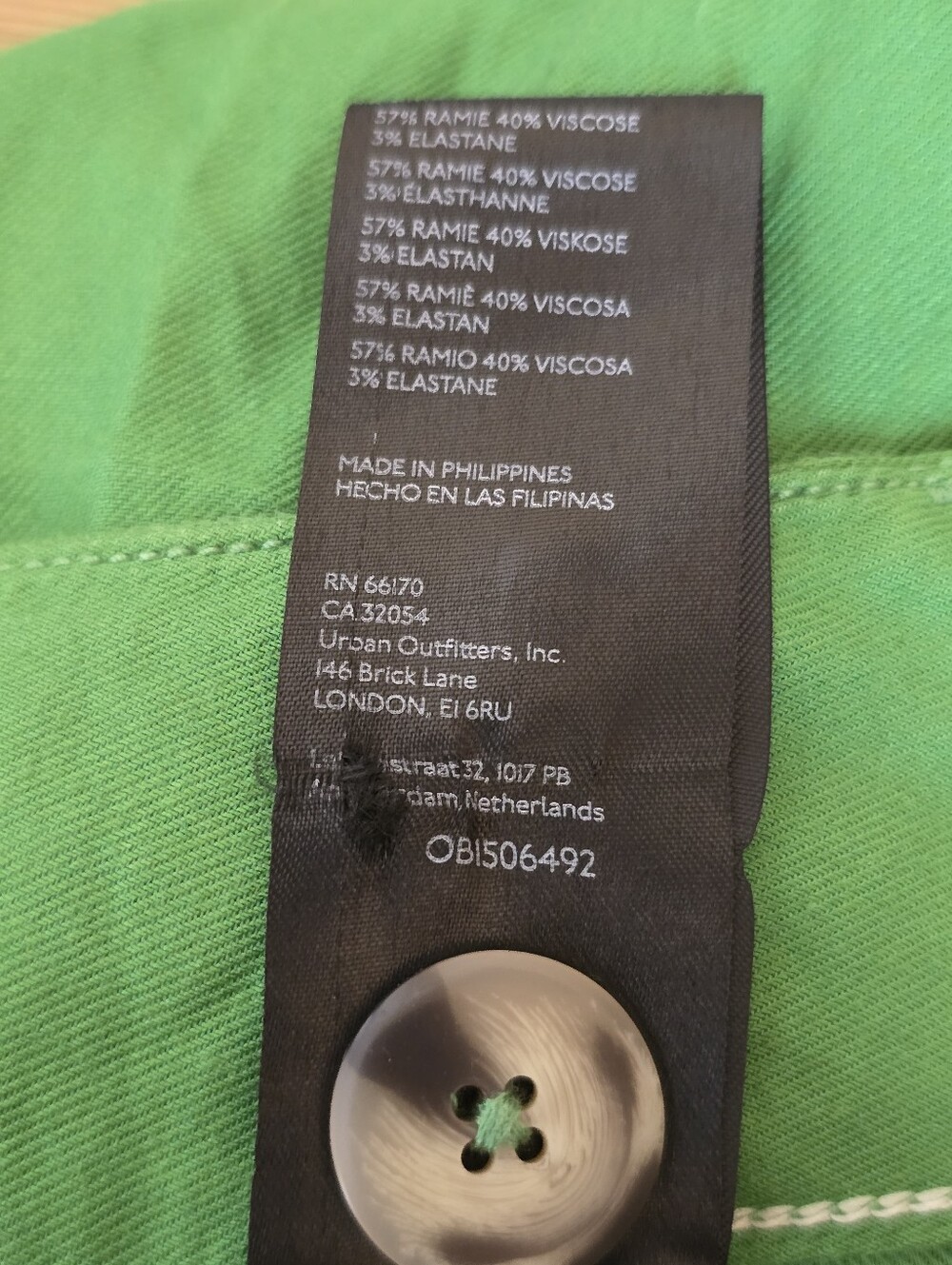 Maeve Colette Ramie Stretch High-Rise Wide-Leg Pants 2 Green - Picture 6 of 12